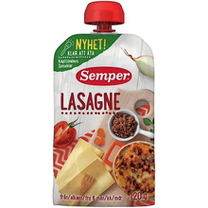 Semper lasanje 120 g, alates 6-elukuust