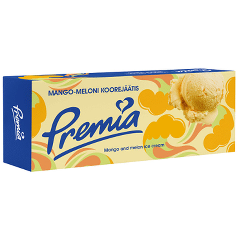 Koorejäätis PREMIA mango&meloni, 480g