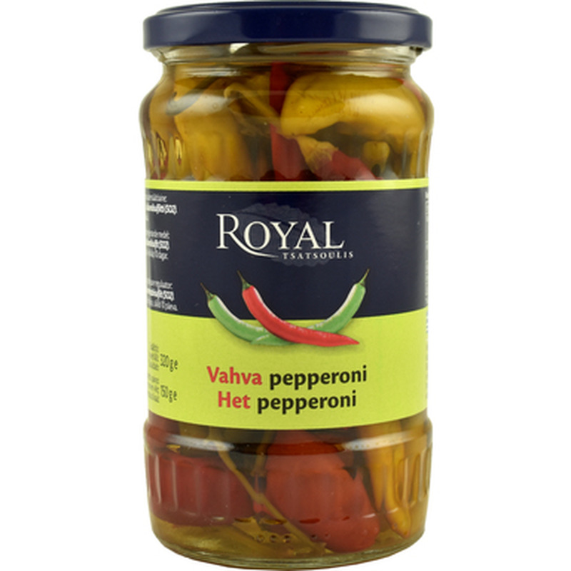 Kreeka teravad terved pepperonid, ROYAL, 320 g