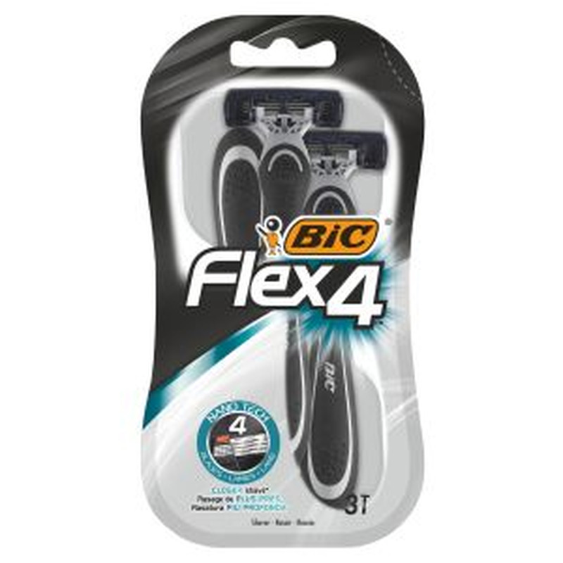 Bic Flex 4 raseerija 3tk meeste