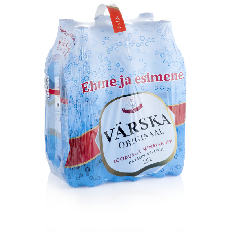 Värska Originaal 6-pakk, gaseeritud, VÄRSKA, 6 x 1,5 L