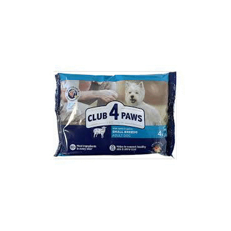 Koeratoit CLUB 4 PAWS lambalih.4x85g