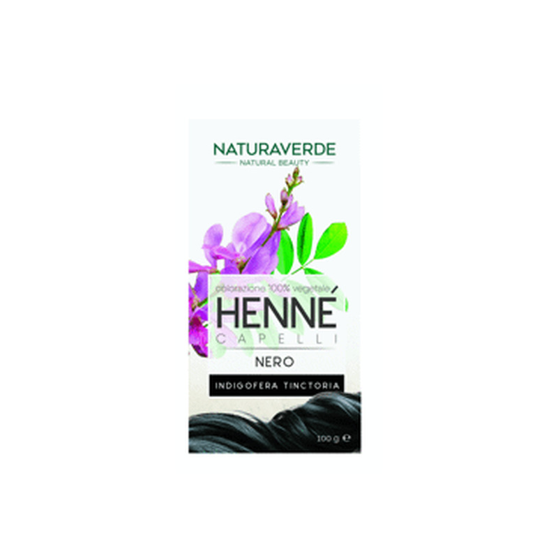 Juuksevärv henna NATURAVERDE must 100g