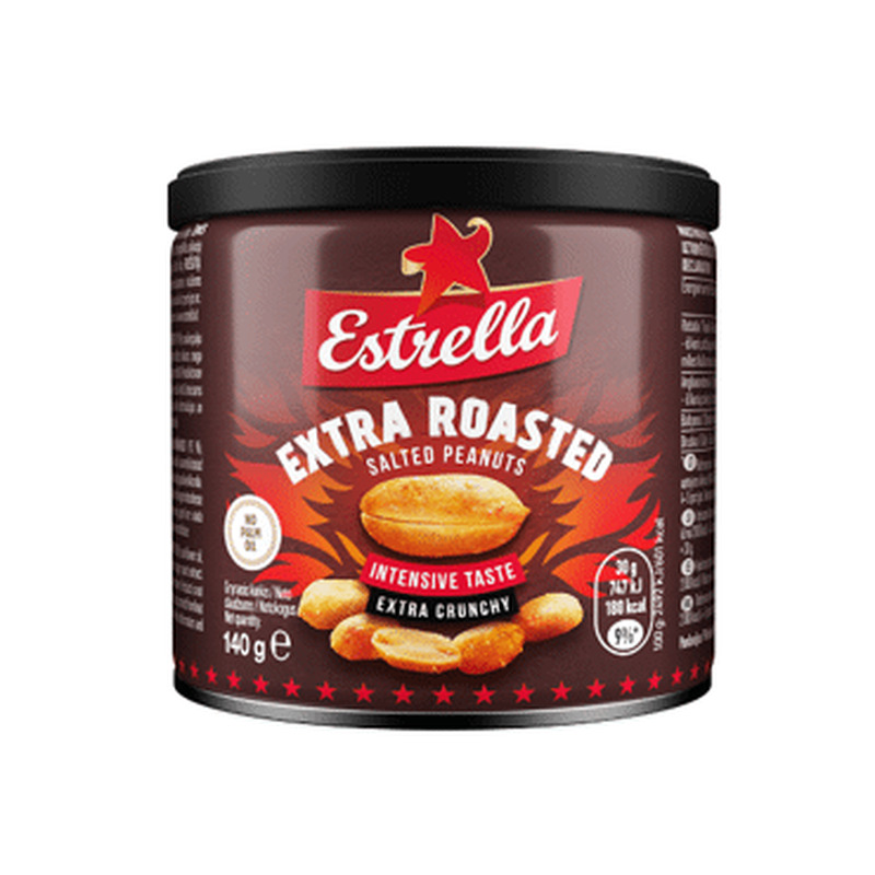 Röst.maapähklid soolaga ESTRELLA140g TIN