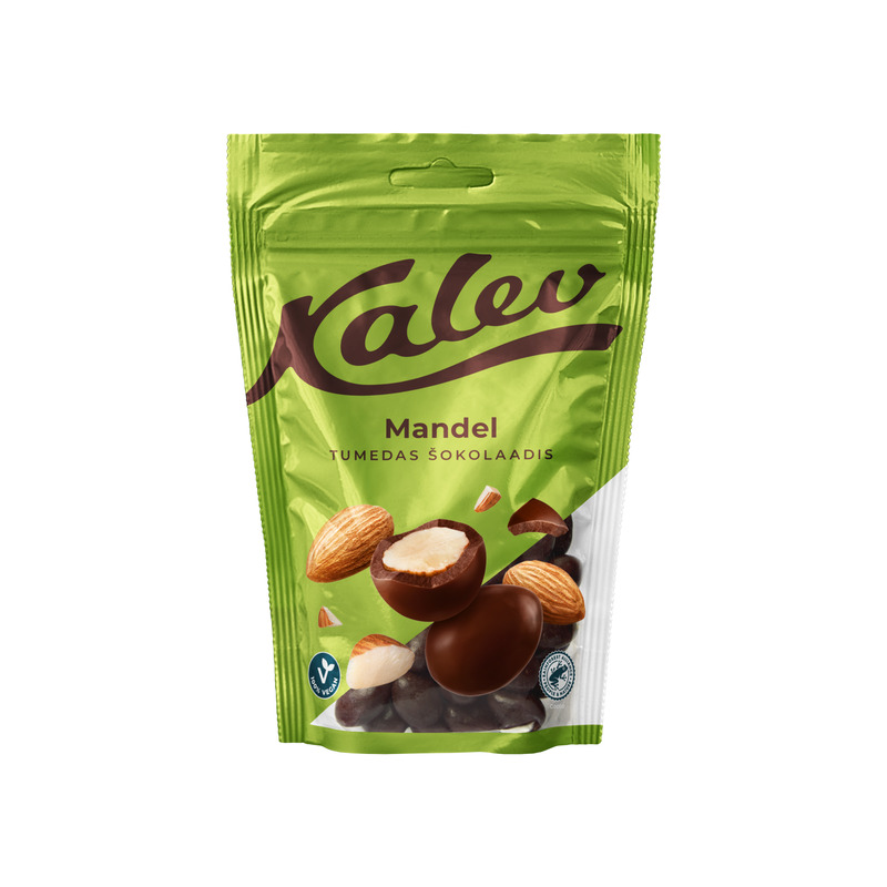 Mandel tumedas šokolaadis, KALEV, 140 g