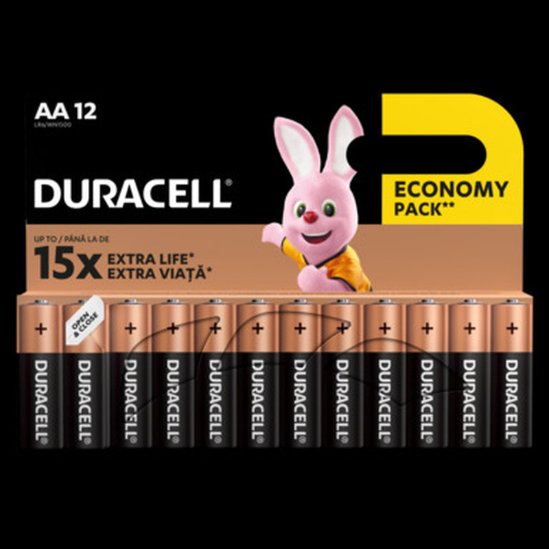 DURACELL Patarei AA/MN1500 12tk (eco)