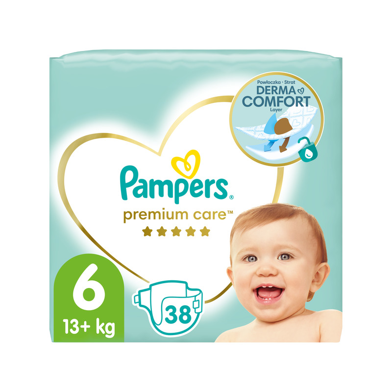 KAST 3 tk! Pampers Premium Care Mähkmed, Suurus 6, 13+ Kg, 38 Mähet