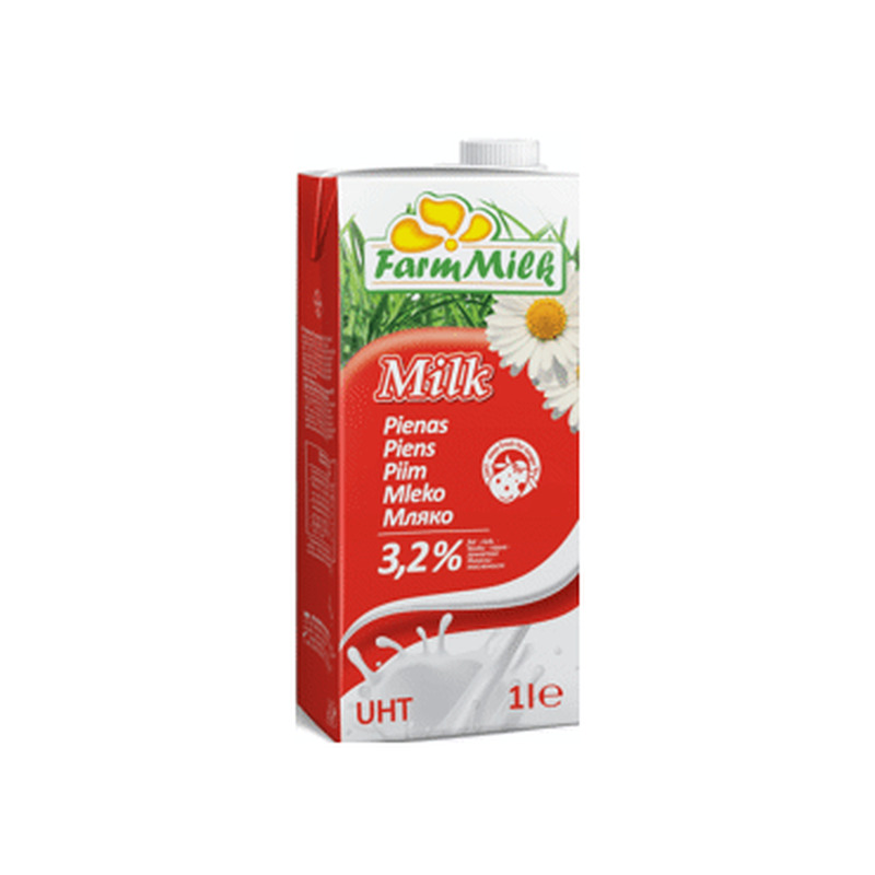 Piim FARM MILK 3,2% UHT, 1L