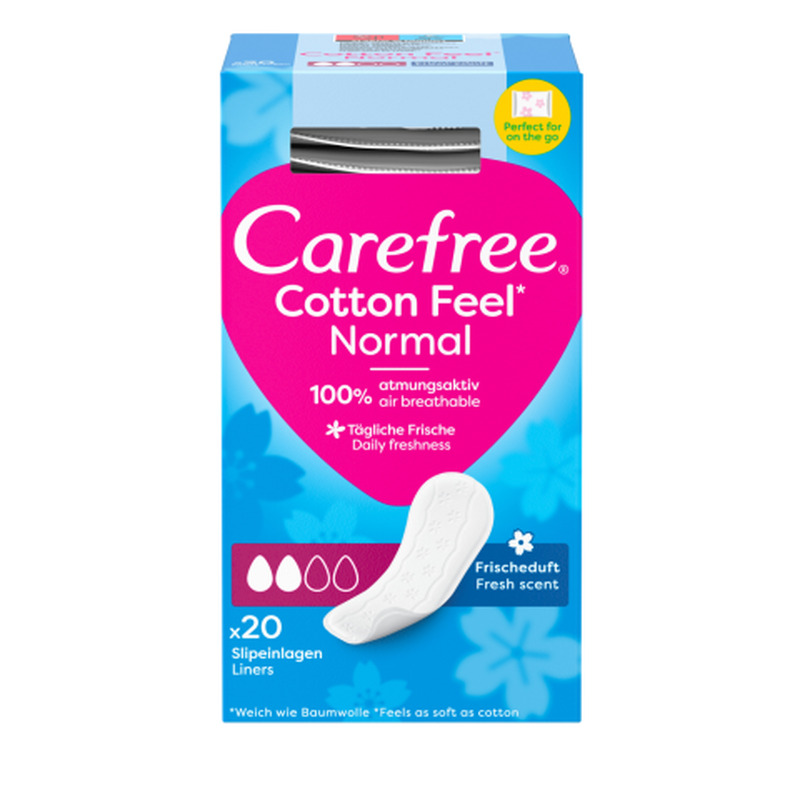 Hügieenisidemed Carefree Cotton Feel Normal Fresh IFW 20tk