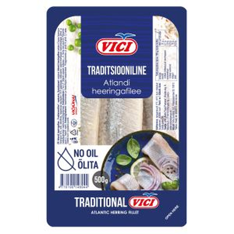 Heeringafilee traditsiooniline õlita, VICI, 500g