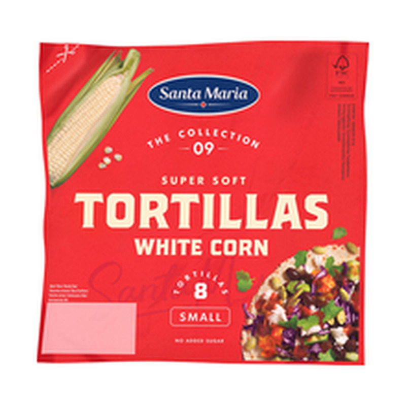 Santa Maria valge maisi tortillad, 8 tk, 208 g