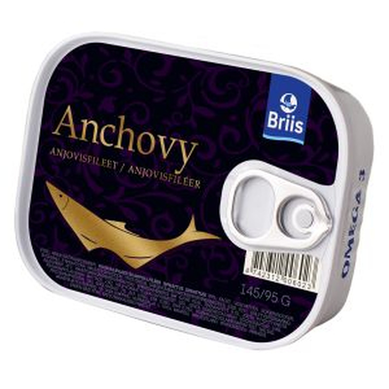 Anchovy klassikaline filee, BRIIS, 145 g