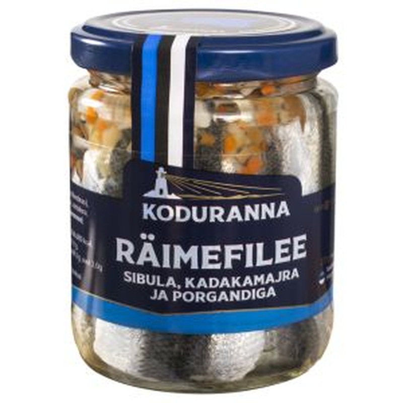 Koduranna Räimefilee sibula kadakamarja-porgandiga 270g