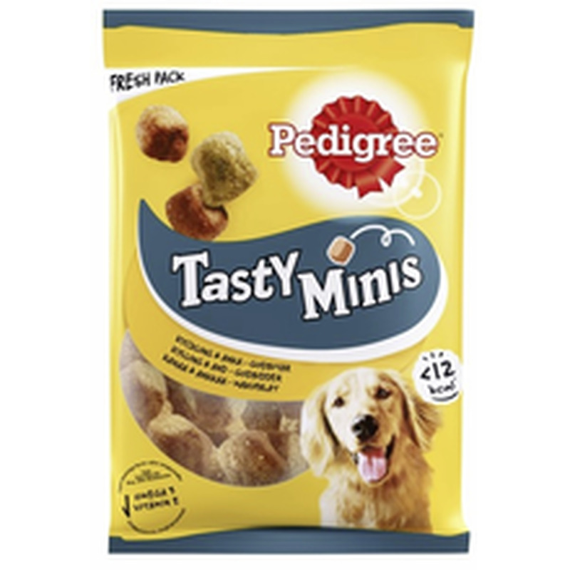 Pedigree Tasty Bites kanalihakuubikud koertele, 130 g