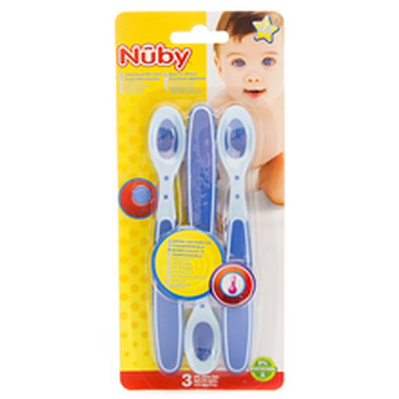 Nuby soft heat sense esimene lusikas 3tk