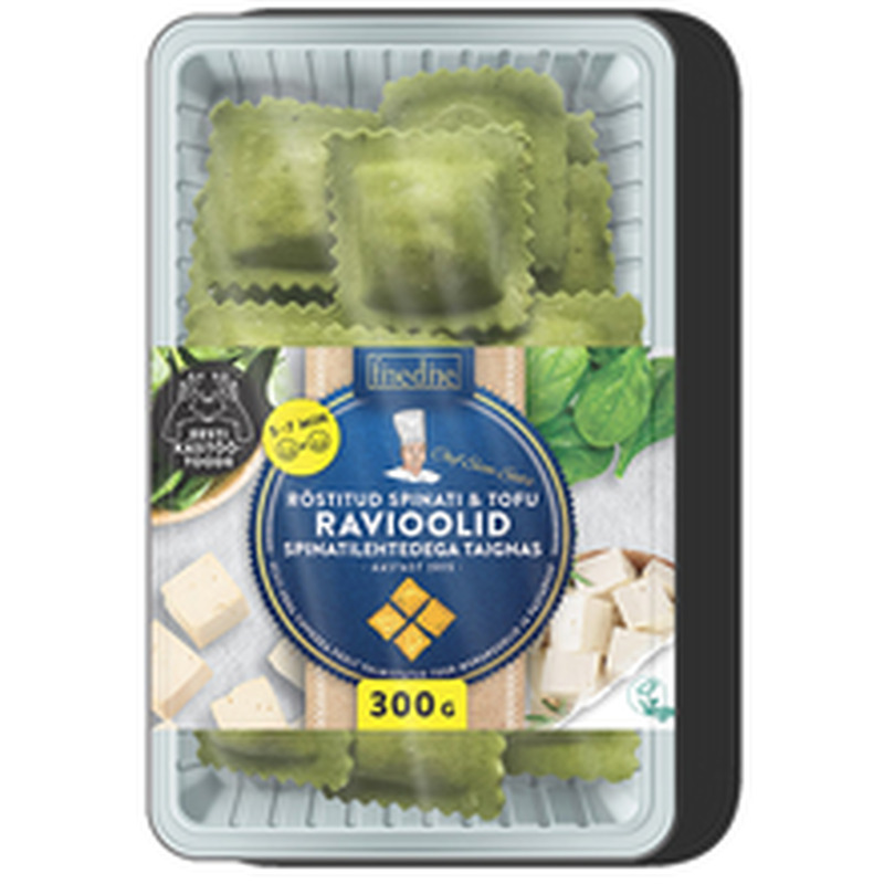 Ravioolid spinati-tofu spinati taignas, vegan 300 g