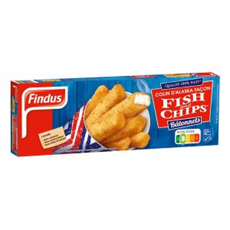 Findus Fish&Chips Alaska mintaifileepulgad paneeritud 364g