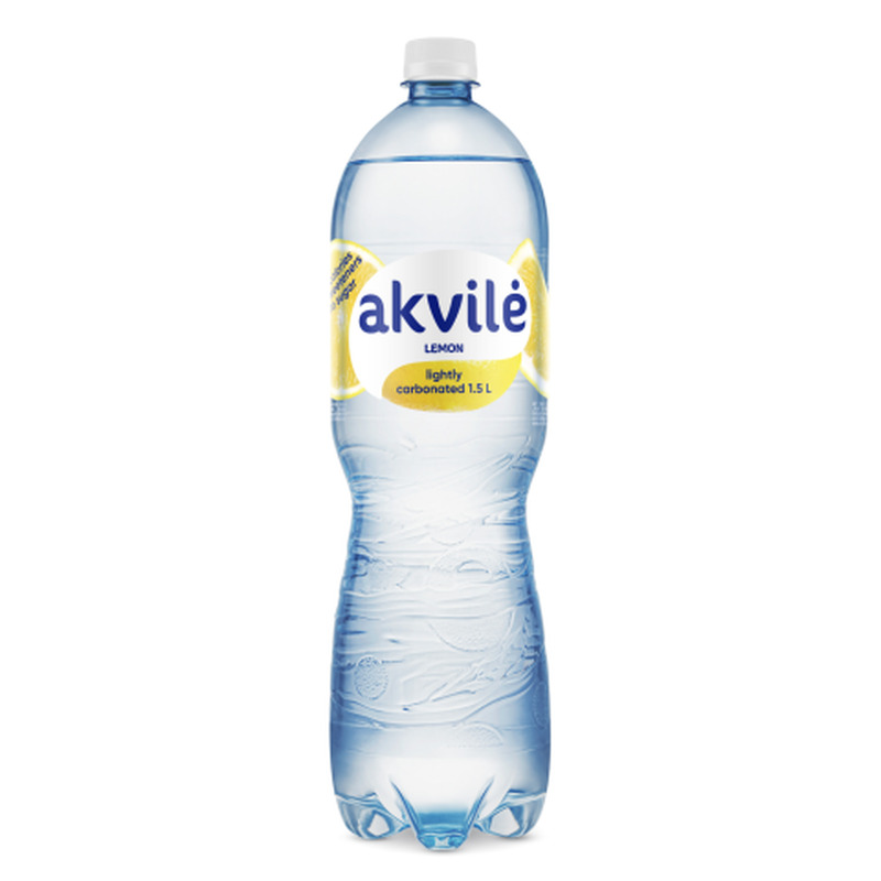 Karboniseeritud mineraalvesi sidrunimaitseline Akvile 1,5l