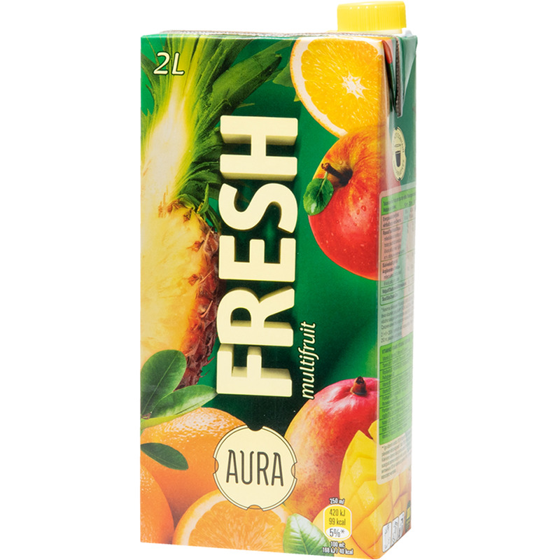 Multifruit mahlajook, AURA FRESH, 2 L