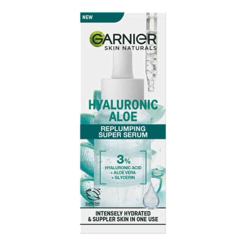 Seerum pinguldav hüaluroonhappe ja aaloe ekstraktiga Garnier Hyaluronic Aloe 30ml