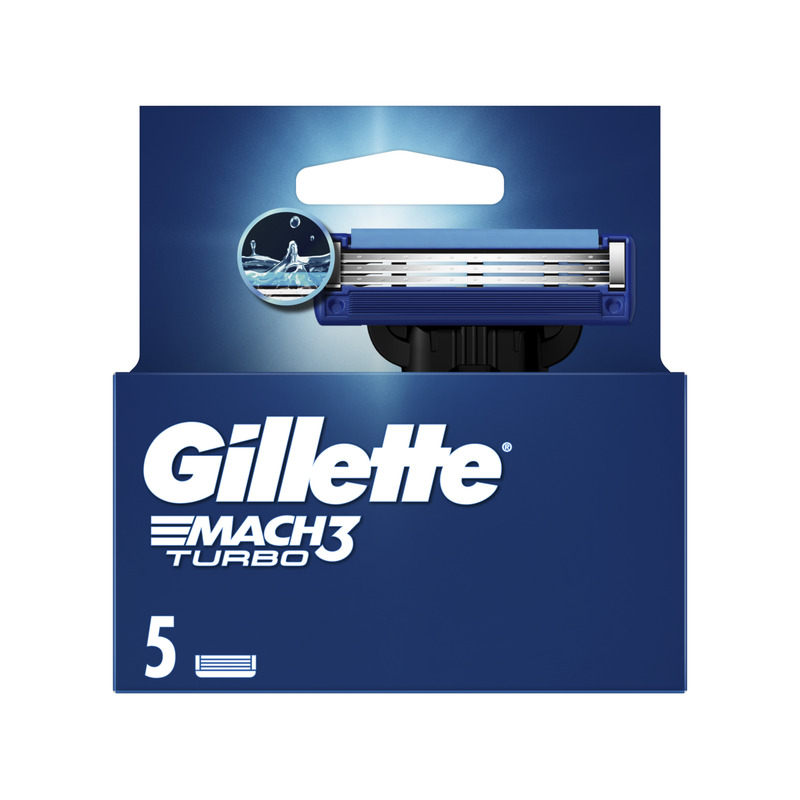 Varuterad Mach3 Turbo, GILLETTE, 5 tk