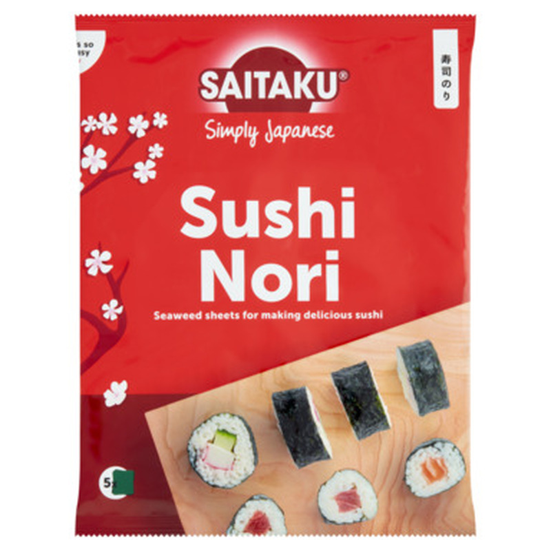 SAITAKU Sushi Nori lehed 14g (5tk)