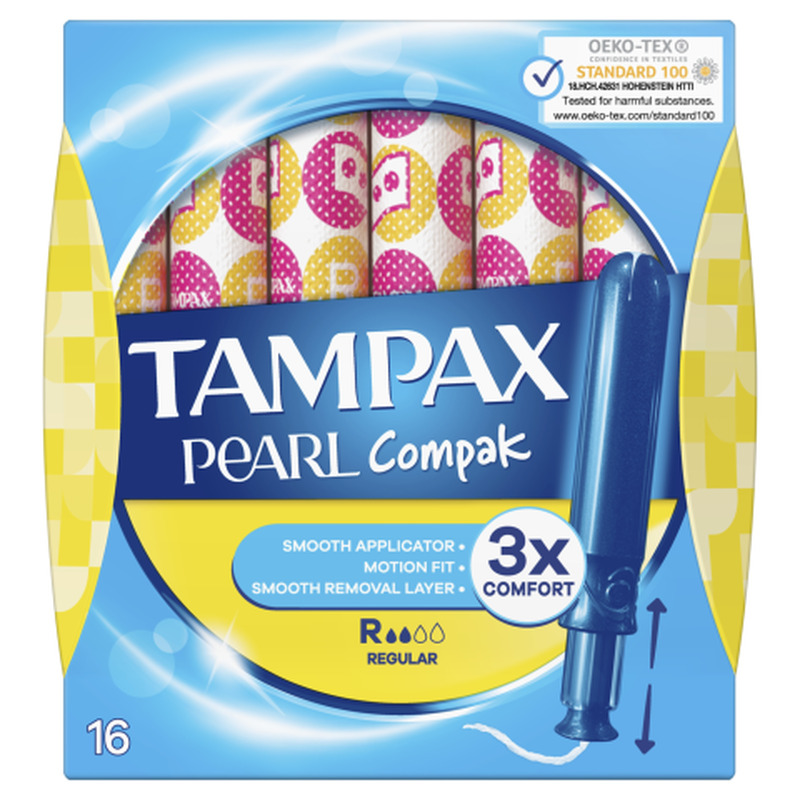 Tampoonid Tampax Compak pearl regular 16tk