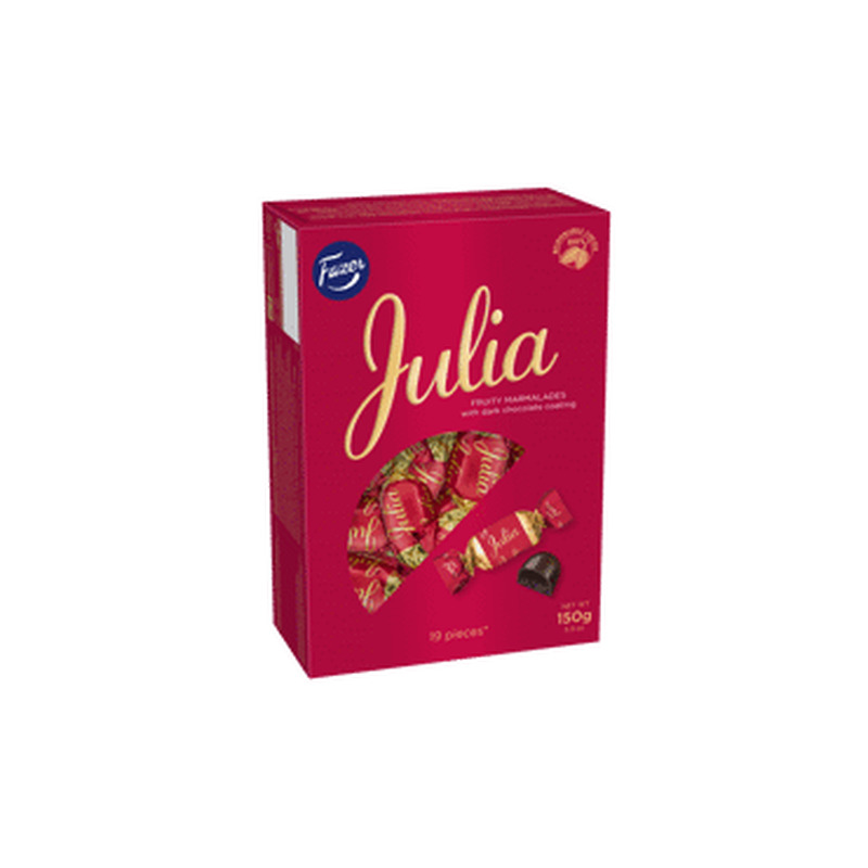 Šok.kompv. marmelaadiga Julia FAZER 150g