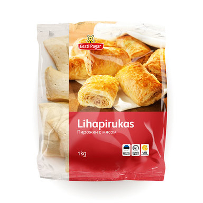 EESTI PAGAR XL Lihapirukad 1kg (20x50g, külmut.)