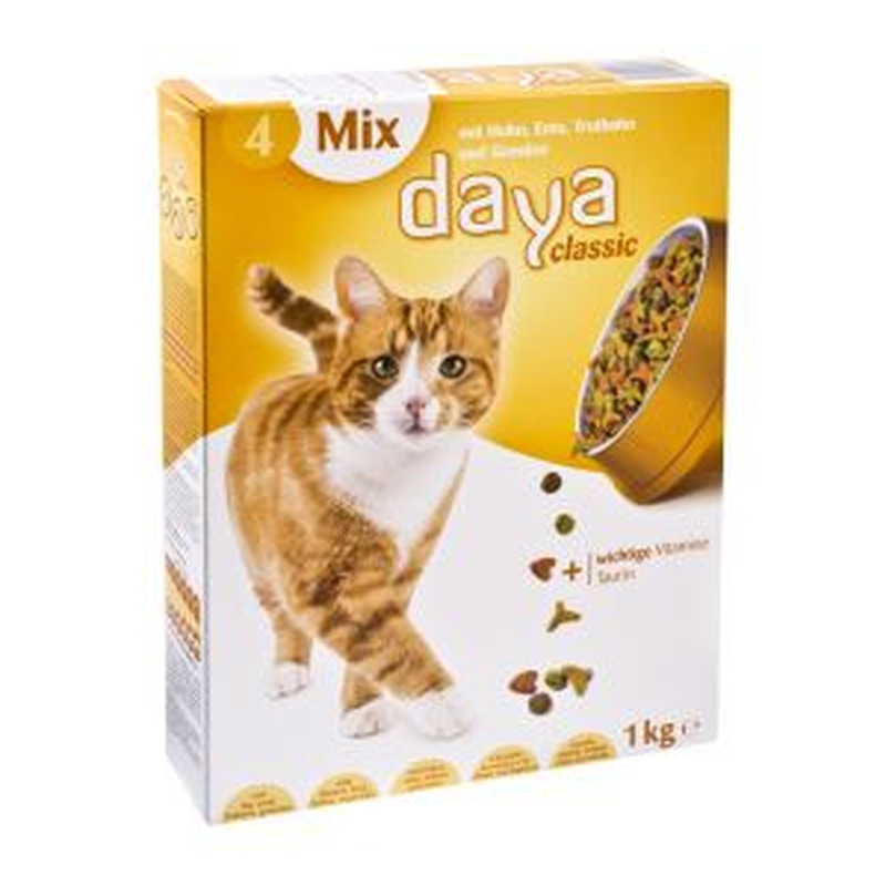 Daya 4mix kuivtoit kassile 1kg kanaliha.köögivilja