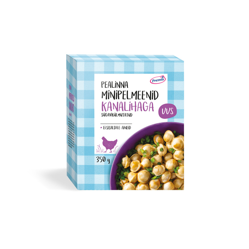 Minipelmeenid kanalihaga, PEALINNA, 350 g