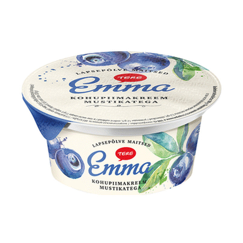 Kohupiimakreem TERE Emma mustika, 150g