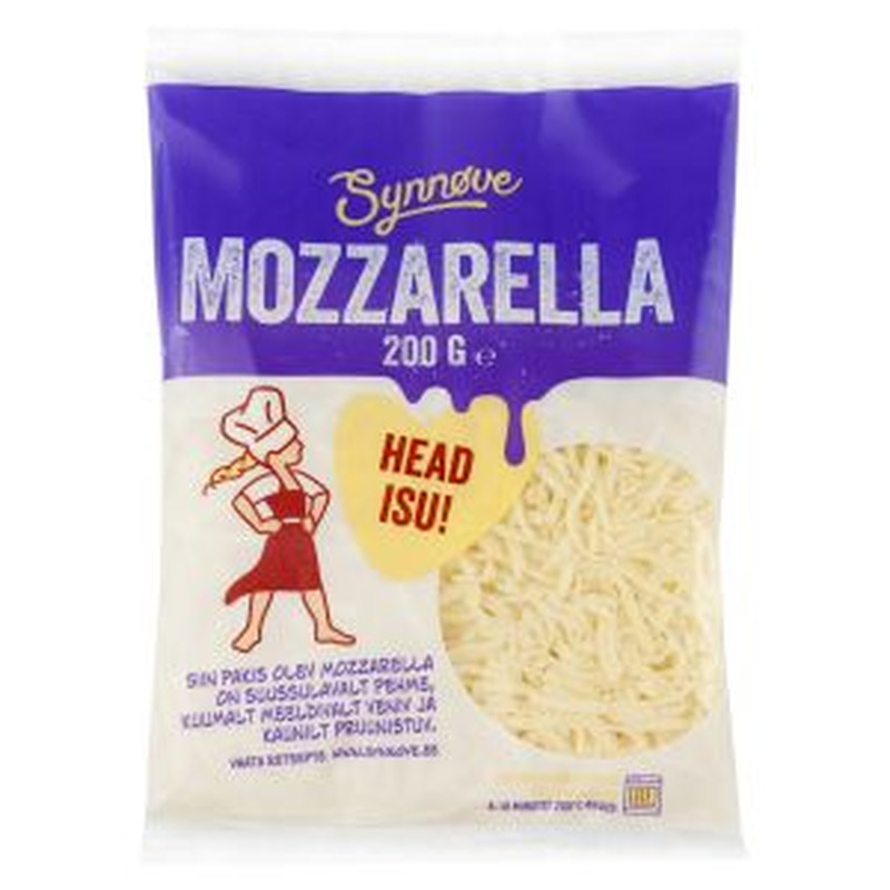 Riivjuust mozzarella, SYNNOVE, 200 g