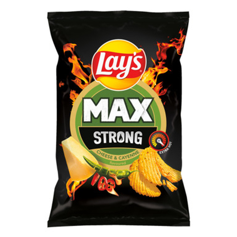 Kartulikrõps Strong juustu- ja Cayenne maitselised, LAY'S, 120 g