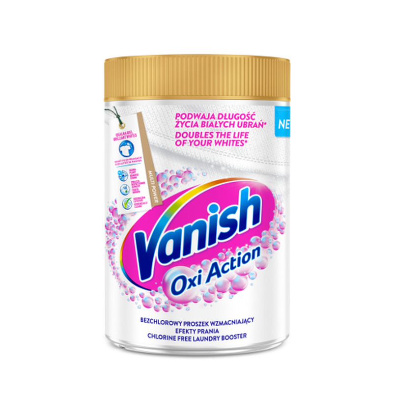 Plekieemaldaja Vanish Oxy Action White 625g