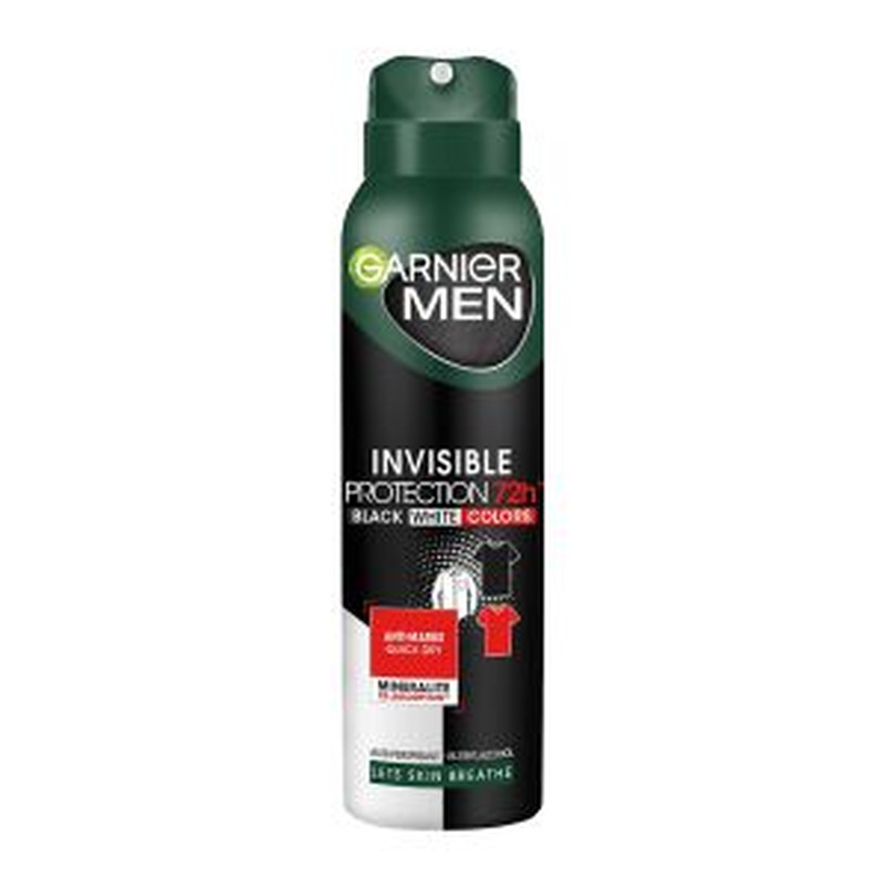 Garnier Mineral Men Black-White-Colors deodorant 150ml