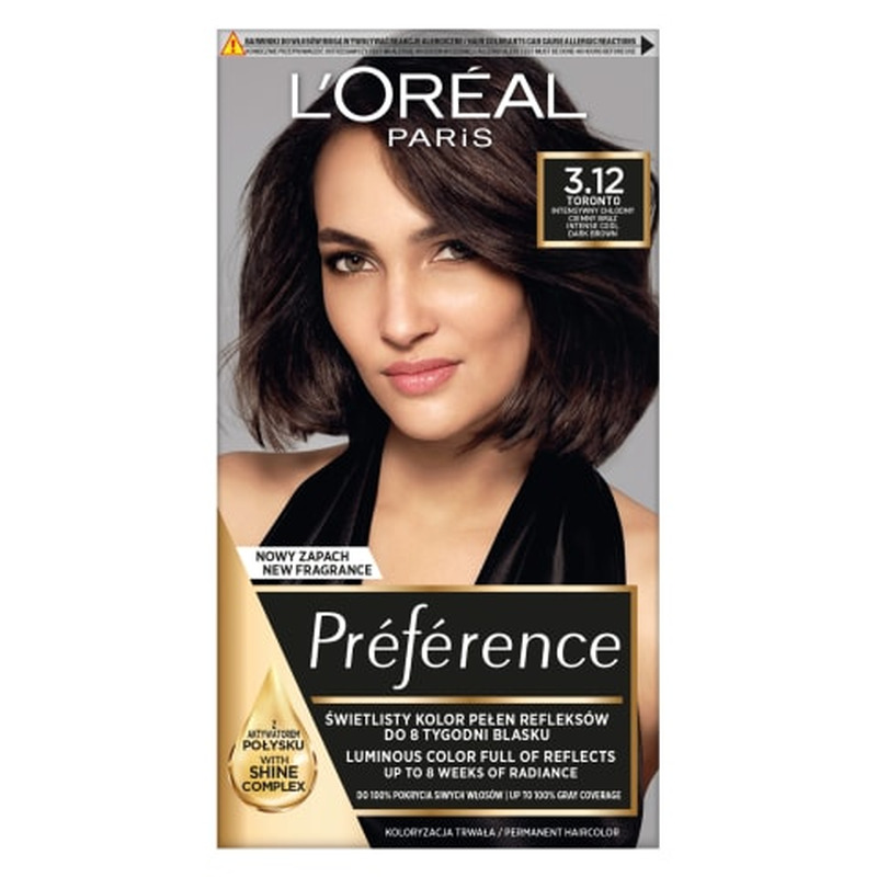 Püsivärv L'Oreal Preference 3.12 Toronto