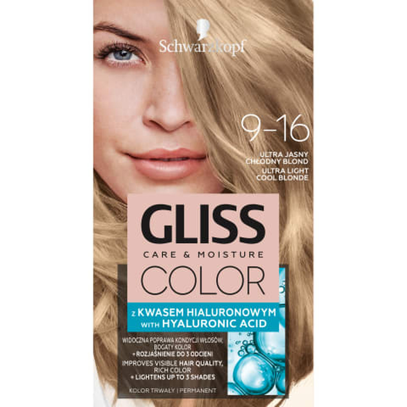 Püsivärv Gliss Color 9-16 ultrahele külm blond