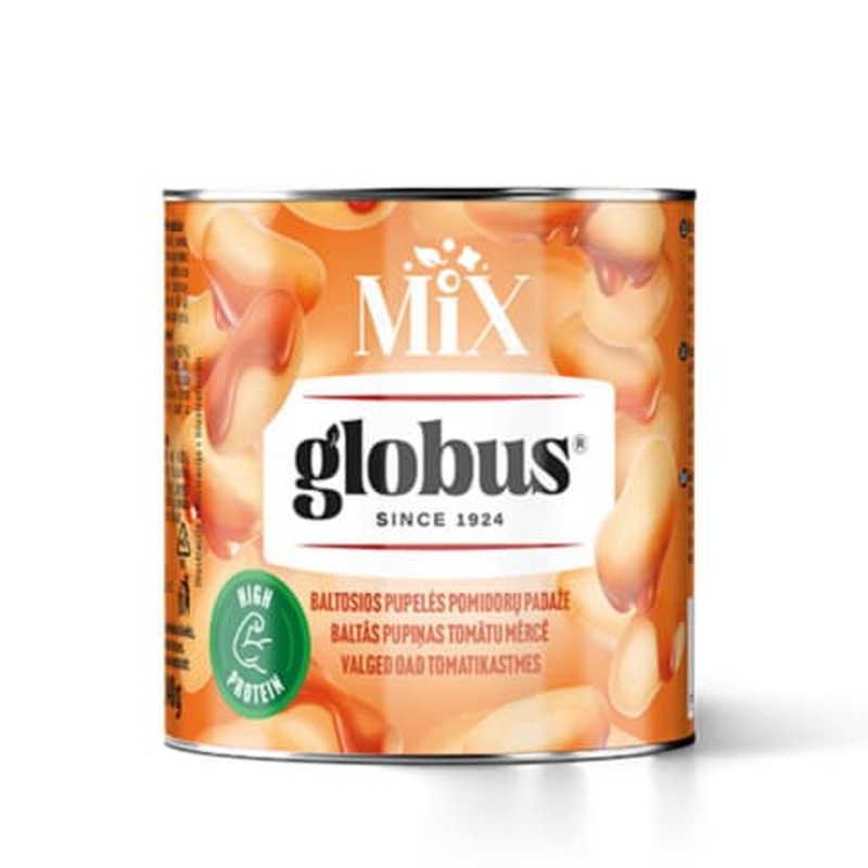 Küpsetatud oad tomatikastmes Globus 425ml/400g