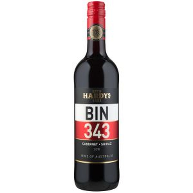 Hardys Bin 343 Cabernet Shiraz 0.75L punane vein