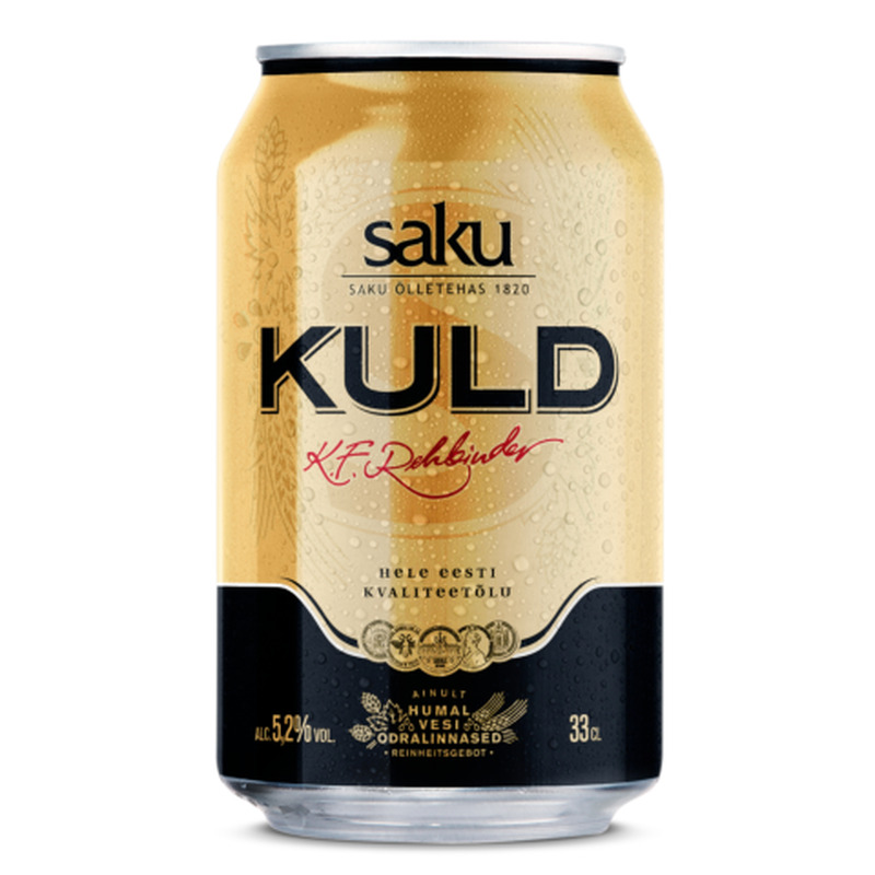 Õlu Saku Kuld 5,2%vol 0,33l prk