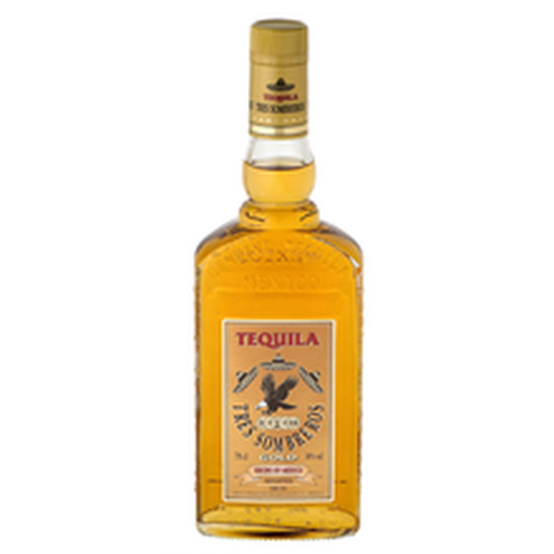 Tekiila TRES SOMBREROS Gold, 70 cl