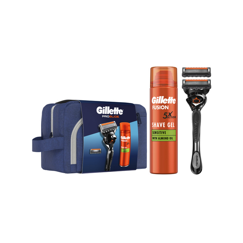 Gillette Reisikomplekt ProGlide Raseerija + 1 Varulõiketera + Fusion Geel