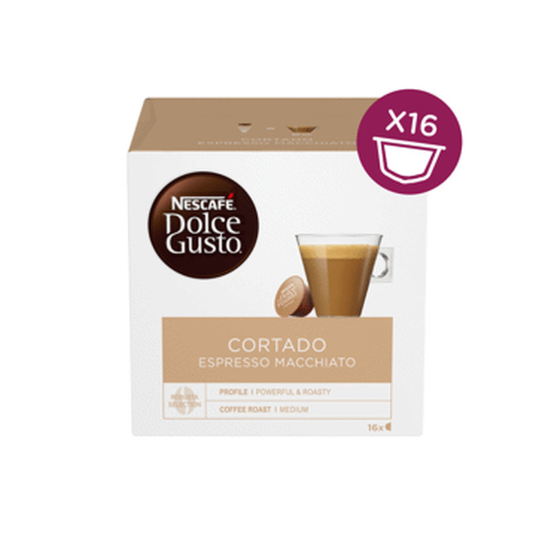 Kapslid Cortado DG NESCAFE16x6.3g