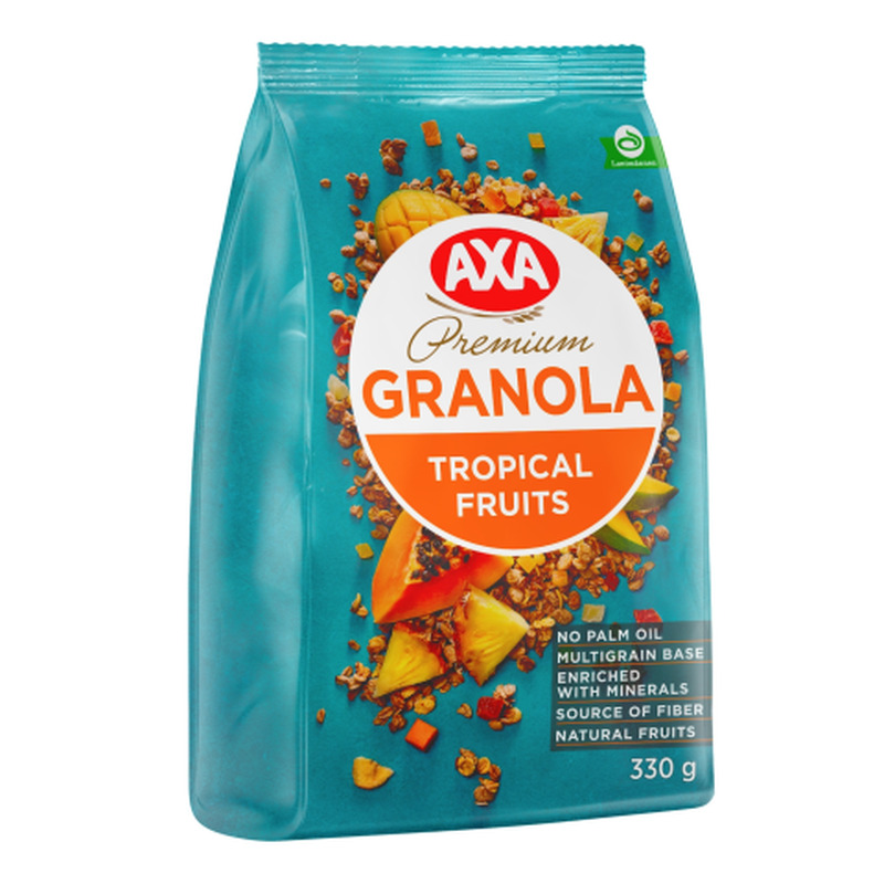 Granola müsli troopiliste puuviljadega Axa 330g