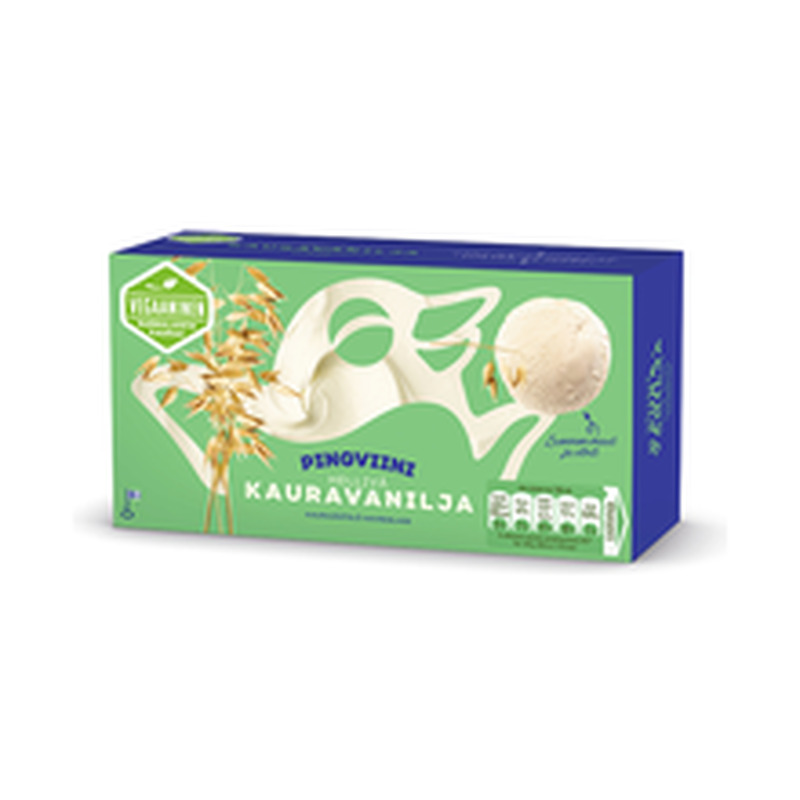 Kaera-vanillijäätis, vegan 1l