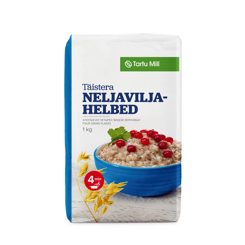 Täistera neljaviljahelbed, TARTU MILL, 1 kg