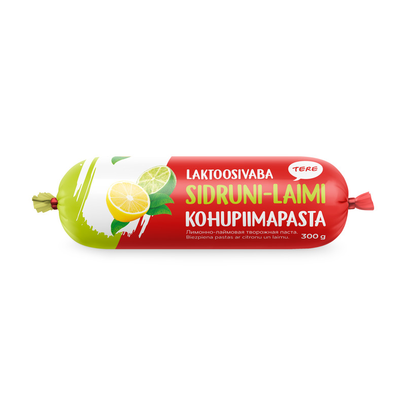 Kohupiimapasta sidruni-laimi laktoosivaba, TERE, 300 g