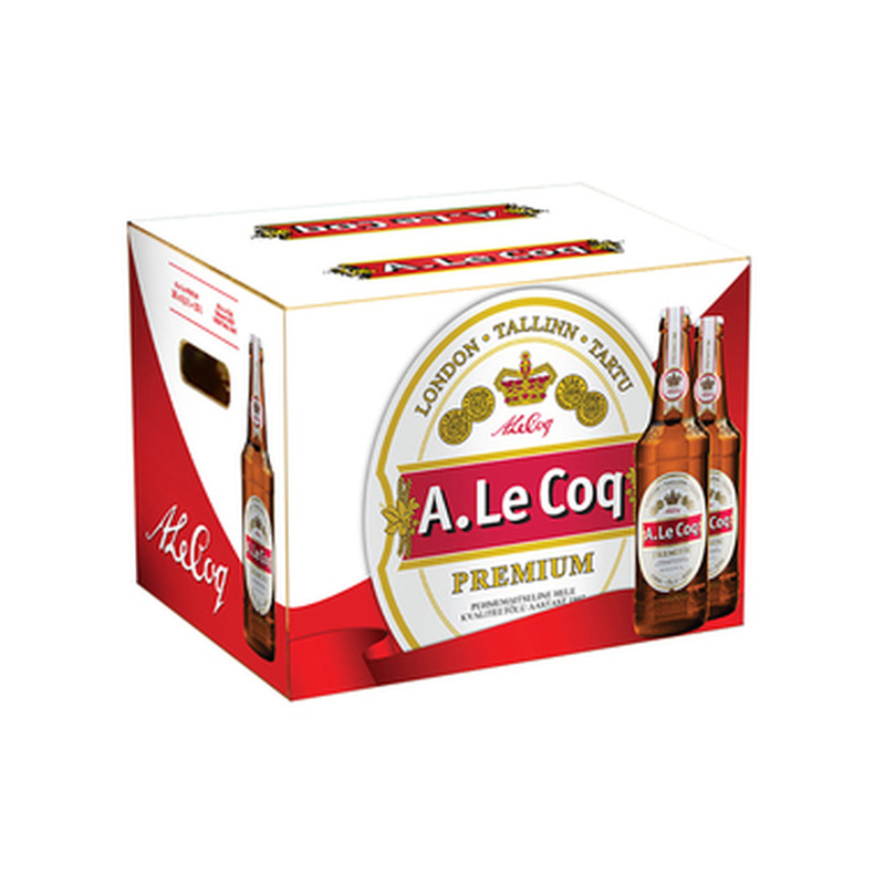 A. LE COQ õlu Premium hele 4,7% 20x50cl (pudel, papp)