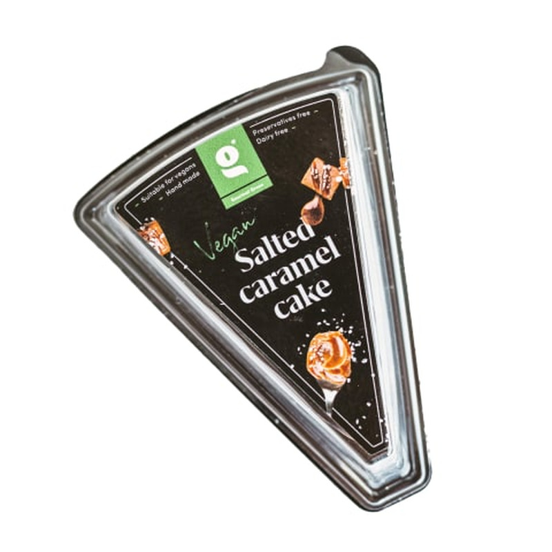 Soolakaramelli ja pähkline vegan kook, 190g